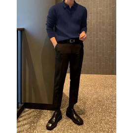 New Cross-Border Men's Pullover Knit Sweater
