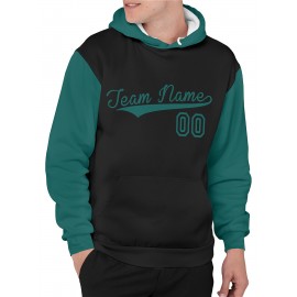 Custom Men'S Hoodies Featuring Personalized Names And Numbers - Available in Multiple Colors, Suitable for Baseball, Hiking, And Everyday Casual Wear - with a Hood, Front Pocket, Made of, Perfect for Outdoor Activities, Plus Size