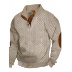 Spring and Autumn Oversized Men's Casual Sweatshirt Jacket, Fashionable Soft Comfortable Outerwear, PLUS SIZE